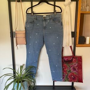 Embroidered Loft Jeans (Skinny Ankle)